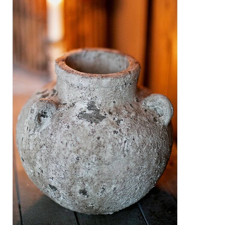 RusticReach Pottery Stoneware Vase Zen Style Pottery for Dried Flowers