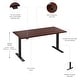 preview thumbnail 43 of 120, Bush Business Furniture Move 60 Series 60x30 Adjustable Standing Desk