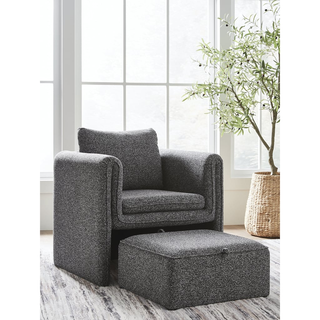 Signature Design by Ashley Vreni Gray Accent Chair - 31.5" W x 32.25" D x 34.5" H