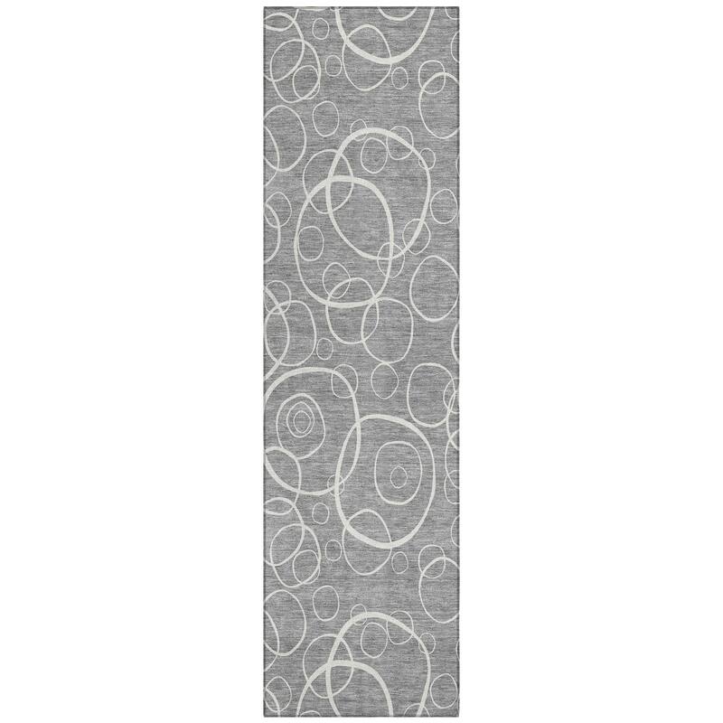 Machine Washable Indoor/ Outdoor Contemporary Nexus Chantille Rug