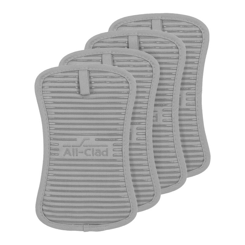 All-Clad Silicone Potholders - Set of 4 - Titanium