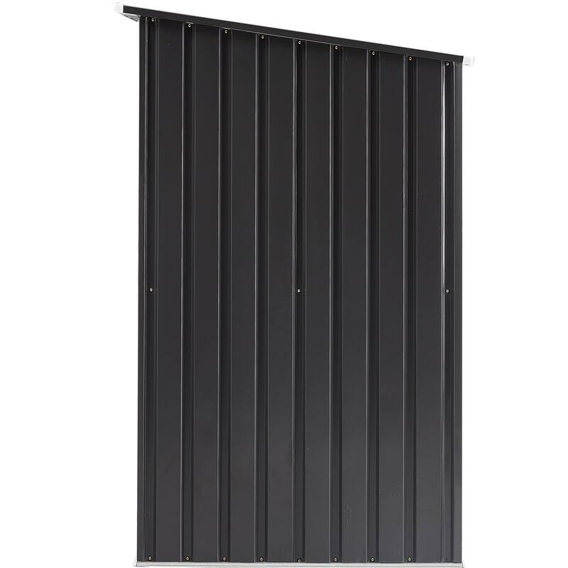 CUSchoice 3x3FT Single Lockable Door Small Steel Garden Shed, Outdoor Utility Tool Shed