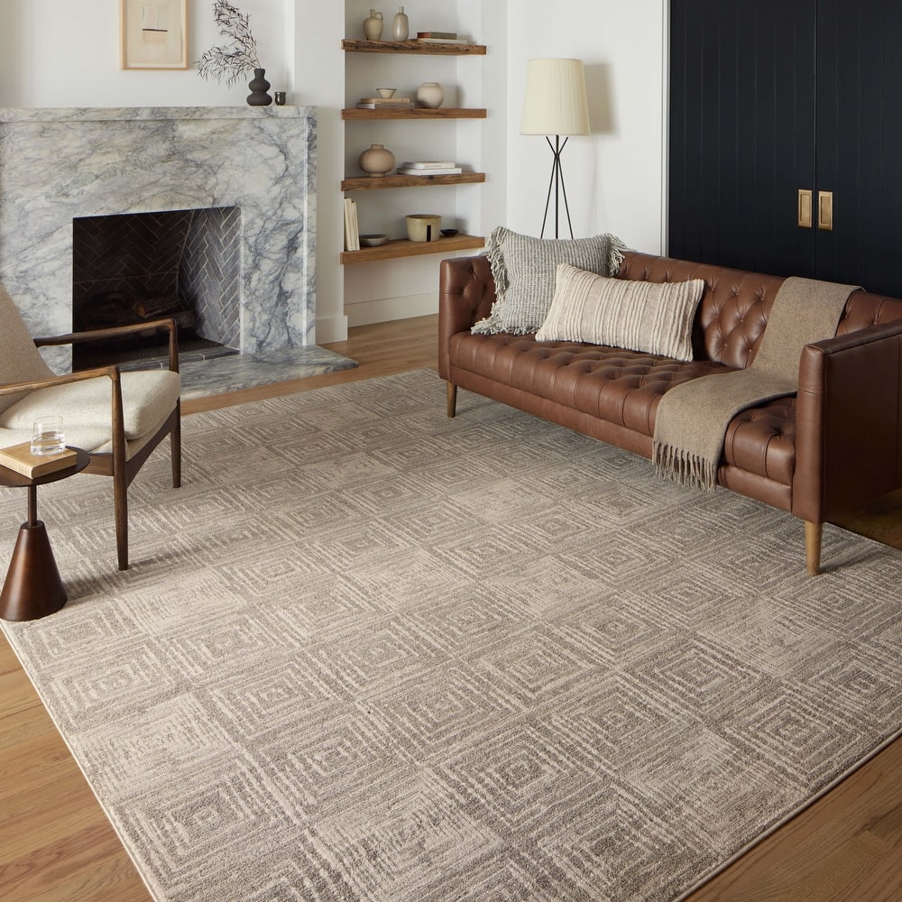Alexander Home Harrison Industrial Geometric Area Rug