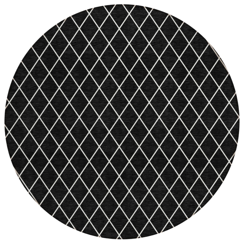 HomeRoots Geometric Transitional Rectangle Outdoor Rug