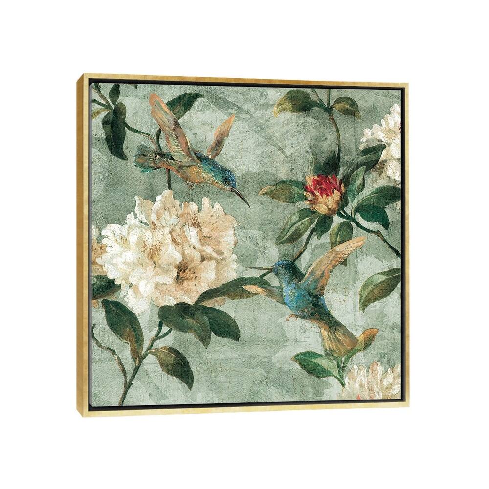 iCanvas "Birds Of A Feather I" by Renee Campbell Framed Canvas Print