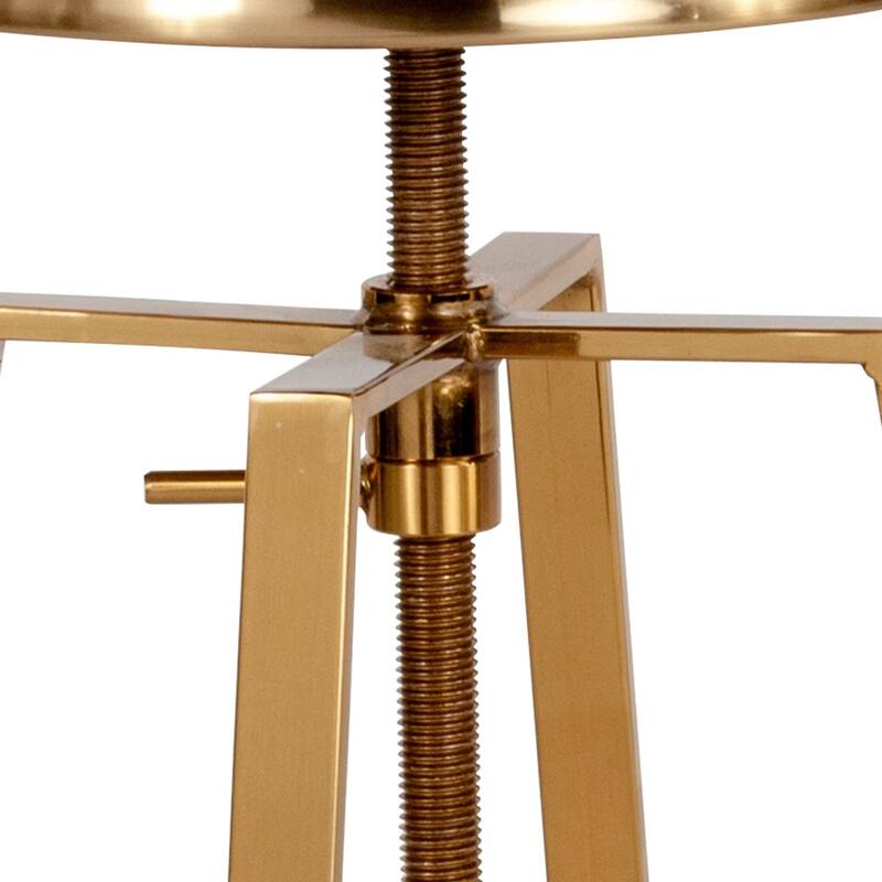 Industrial Style Barstool with Swivel Lift Adjustable Height Seat
