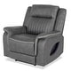 preview thumbnail 28 of 34, Furniture of America Arthon Fabric Power Recliner with LED Light and USB Port