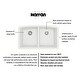 preview thumbnail 23 of 58, Karran Undermount Quartz 32 in. 50/50 Double Bowl Kitchen Sink Kit