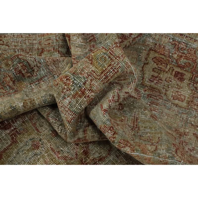 Hand Knotted Oriental 100% Wool Carpet Traditional Floral Navy Blue & Blues Mahal Area Rug - 6' 4'' X 4' 2''