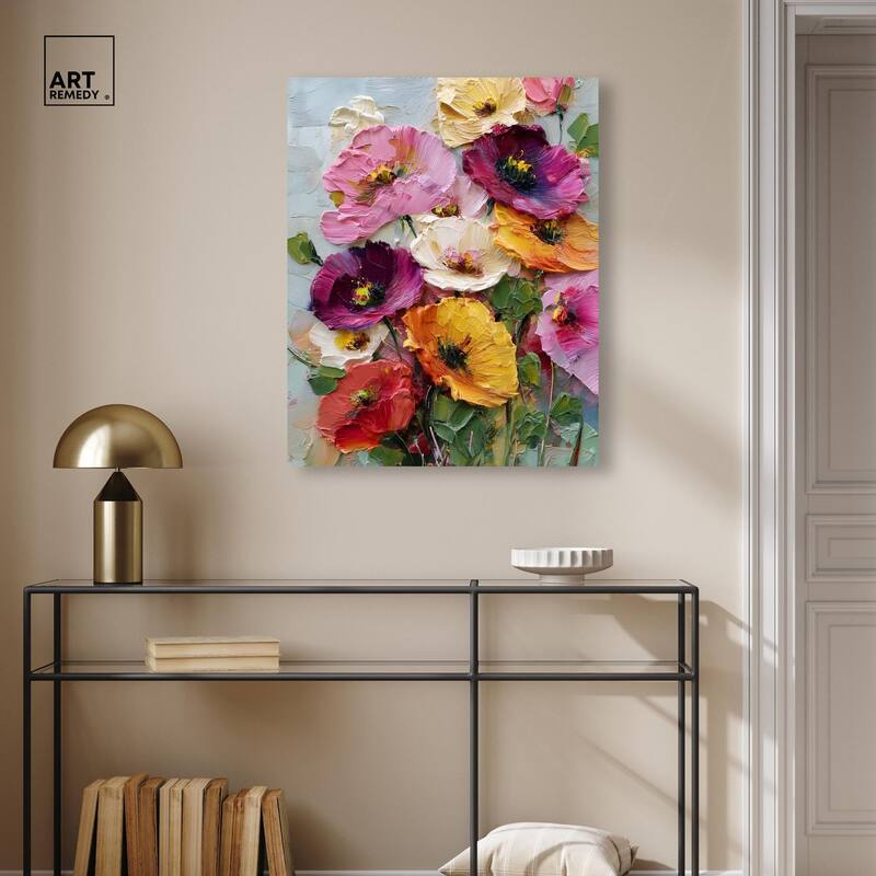 Floral Texture II Canvas by Art Remedy, Gallery Wrapped