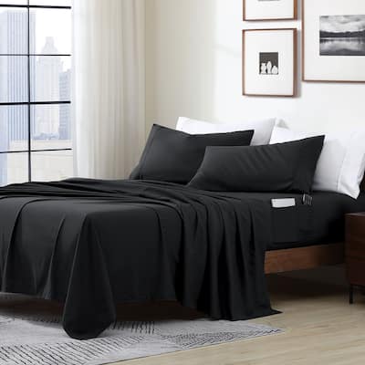 Home Essential Soft Microfiber Smart Sheet Storage Pocket Bedding Sheet Set