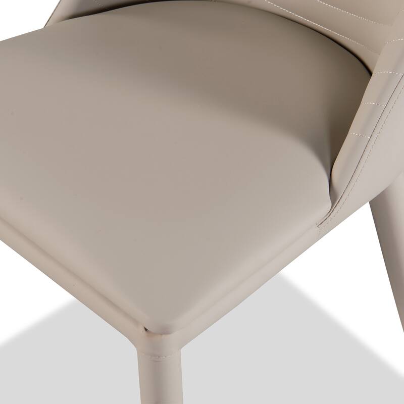 Furniture of America Thalassa Modern Faux Leather Upholstered Side Chair (Set of 2)