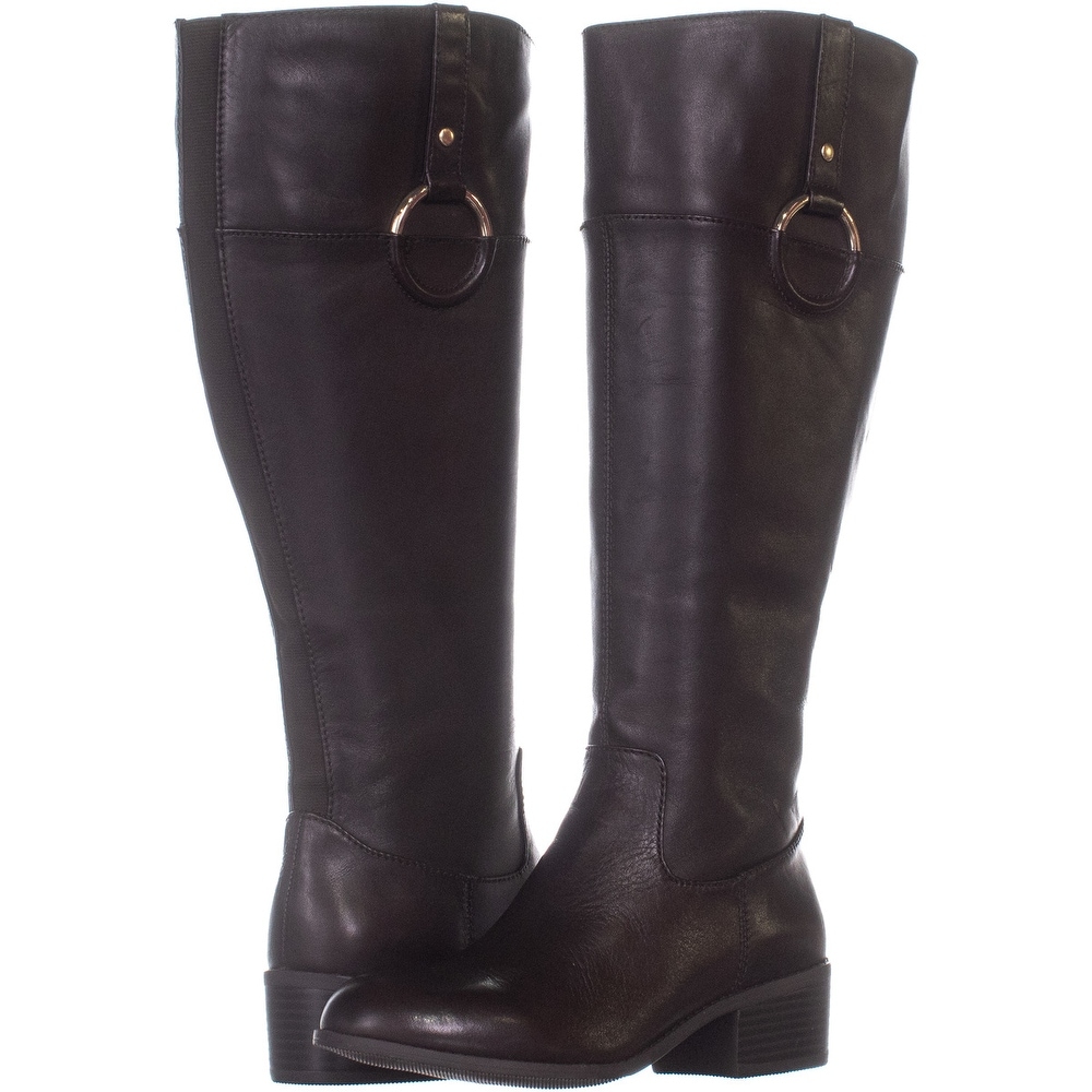 black leather ladies boots