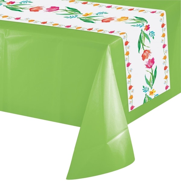 Pack Of 12 White And Green Fl Party Banquet Table Runners Pack Of 12 White And Green Fl Party Banquet Table Runners 14 X 84 Free Shipping Today 21422308