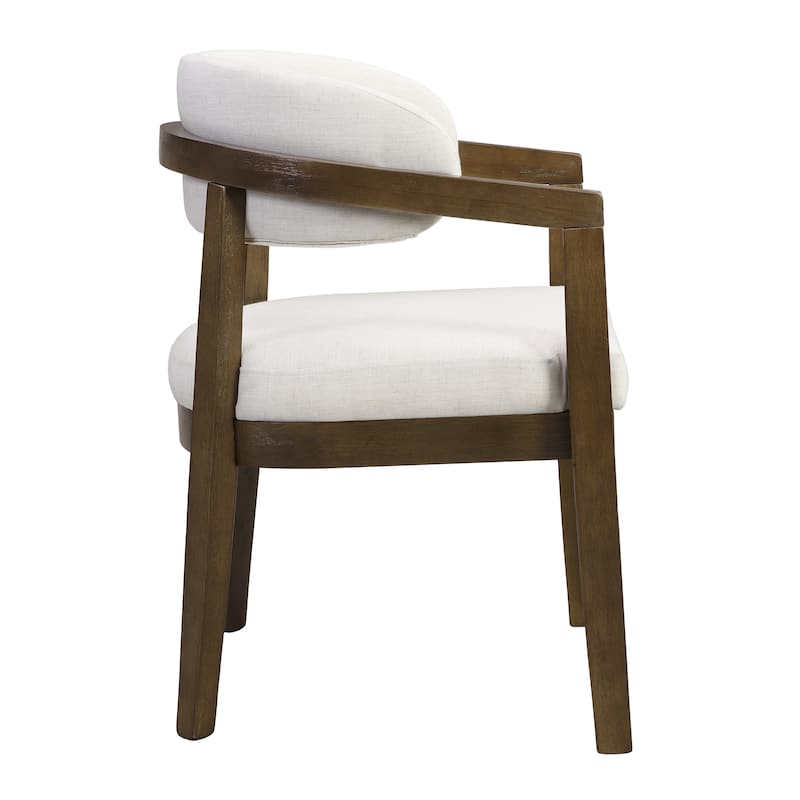 Christopher Knight Home - Carter Modern Dining Armchair Set of 2 with Upholstered Seating and Solid Wood Frame