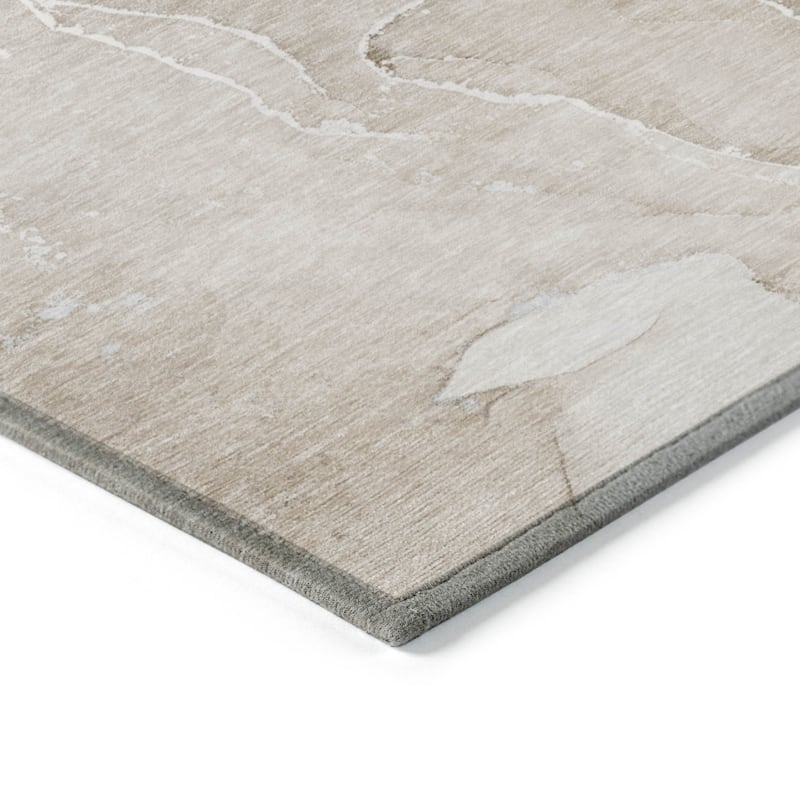 Elfi Modern Art-Inspired Weather Resistant Classic Meets Modern Outdoor Rug