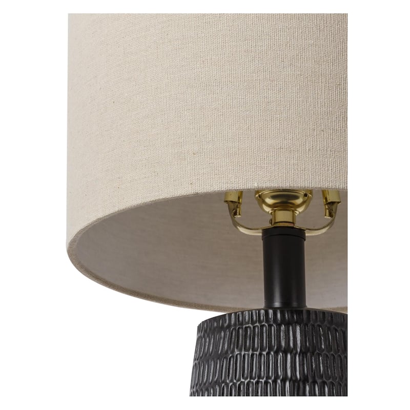 Leipzig Classic Textured Resin Tall Table Lamp - 21"H x 10"W x 10"D