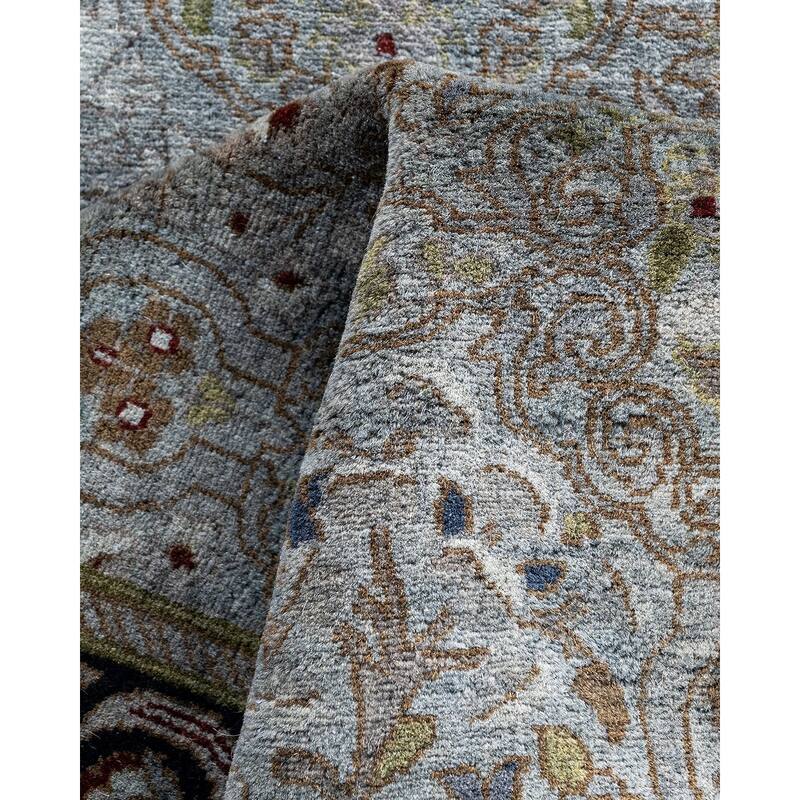 Contemporary Overdyed Wool Hand Knotted Runner - 2' 7" x 7' 8"