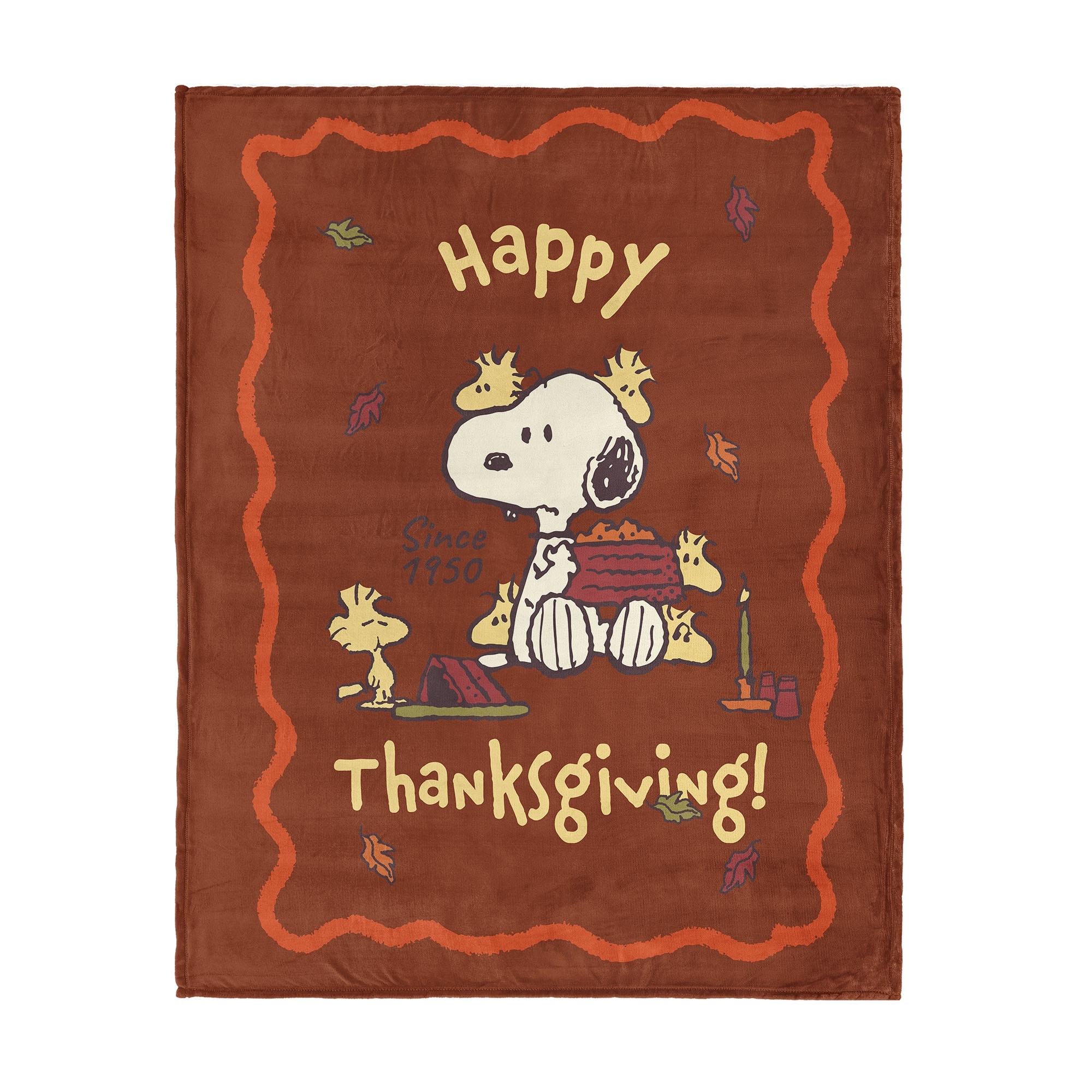 Peanuts Snoopy Holiday Silk Touch Throw Blanket