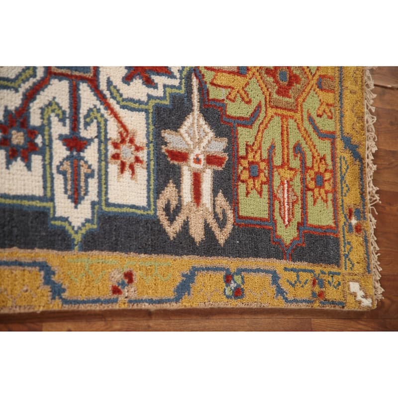 Traditional Kazak Runner Rug Hand-Knotted Wool Carpet - 2'7"x 7'9"