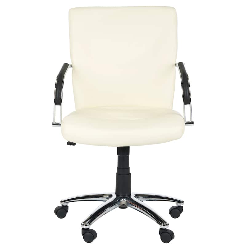 Silver Orchid Kelly Cream Desk Chair - 24"W x 28"D x 36"H