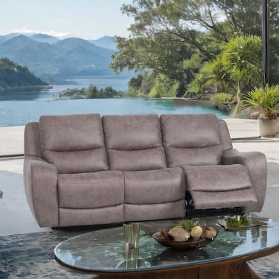 Furniture of America Evelio Modern Oversized Power Recline Sofa with USB Ports