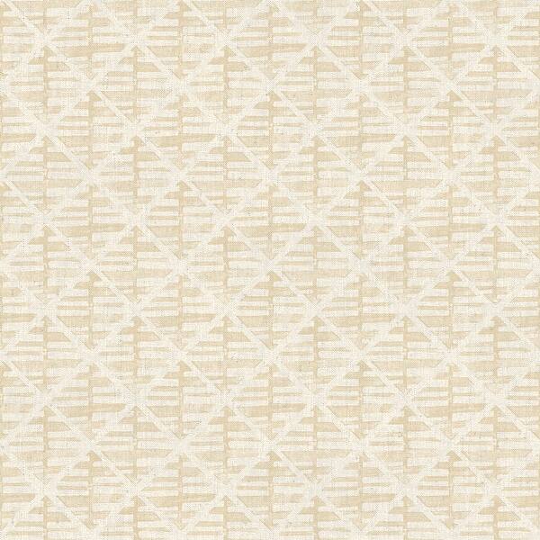slide 2 of 2, Galerie Wallcoverings Bazaar Geometric Block Print Non-woven Matte Wallpaper Roll 33 feet x 21 inches - Gold