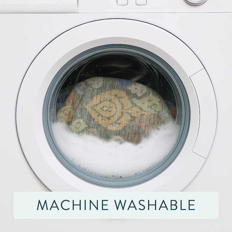 Machine Washable Indoor/ Outdoor Casual Zona Chantille Rug