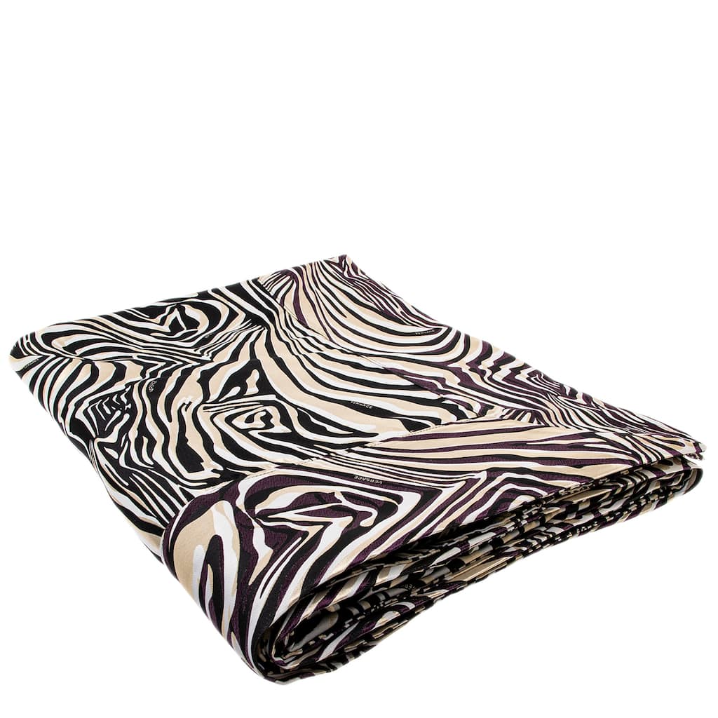 Versace Reversible Animal Print Bed Covers - 110 x 104 in