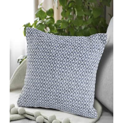 Sevita Blue Diamond Throw Pillow 18 Inch