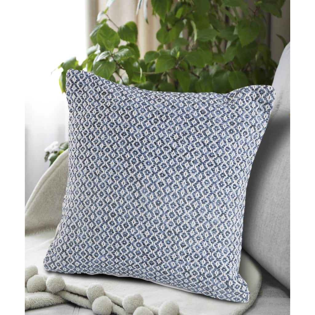 Sevita Blue Diamond Throw Pillow 18 Inch