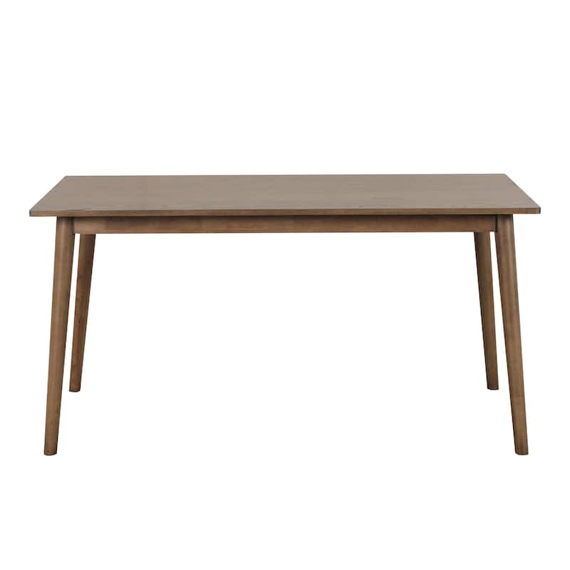 Furniture of America Zailen Mid-Century Modern Walnut 60-inch Solid Wood Dining Table