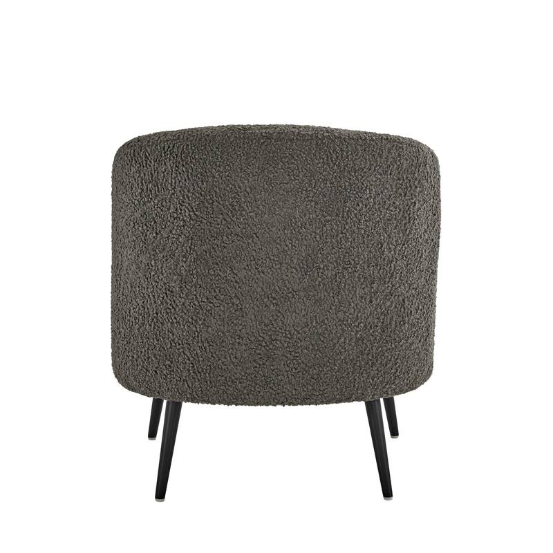 Tremont Boucle Accent Chair and Cube Pouf Footrest by iNSPIRE Q Bold