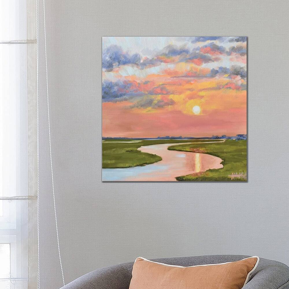iCanvas "Glassy Waters On The Marsh" by April Moffatt Canvas Print
