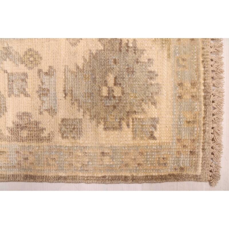 ECARPETGALLERY Hand-knotted Kavya Oushak Taupe Wool Rug - 7'10 x 10'0