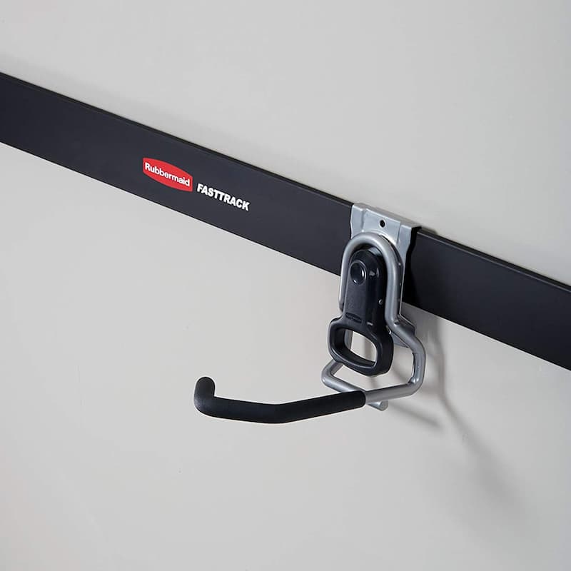 Rubbermaid Vertical FastTrack Hanging Wall Mount Hook Garage Organizer (12 Pack) - 1.19