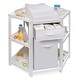 preview thumbnail 8 of 23, Diaper Corner Baby Changing Table with Hamper and Basket