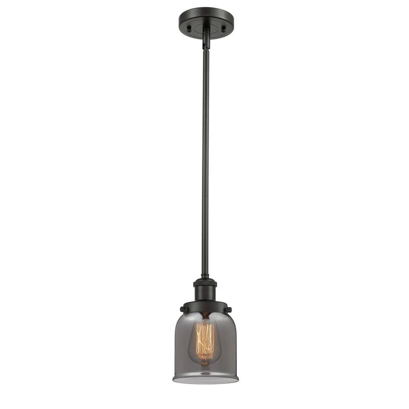 Innovations Lighting Small Bell 5" Wide Mini Pendant - Rod Hung