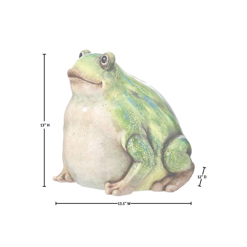 13" Terracotta Bull Frog