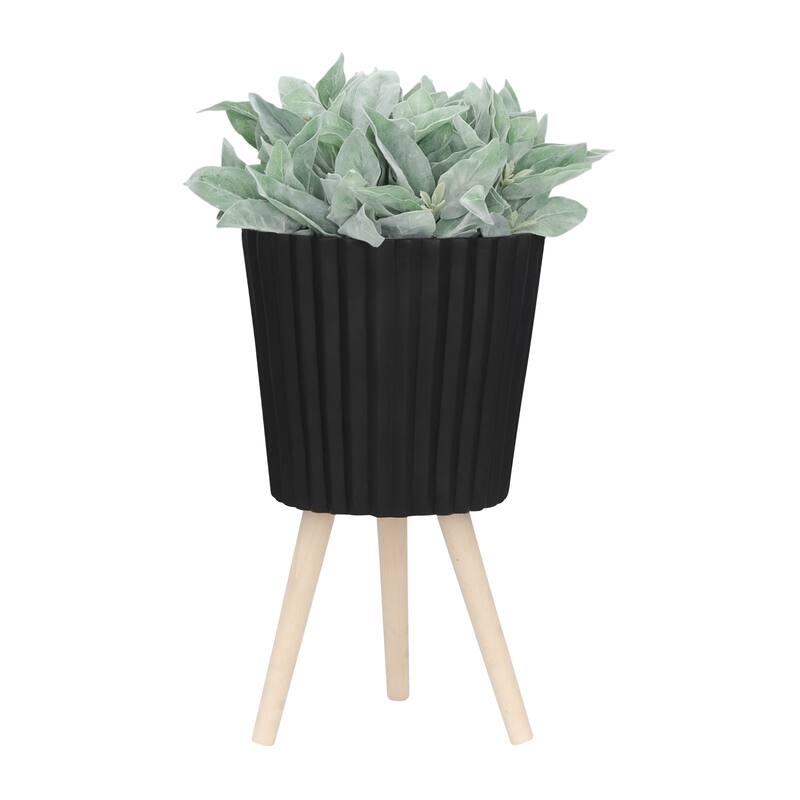 Sagebrook Home Elegant Magnesia and Beech Wood Planters - Perfect Home & Garden Accent