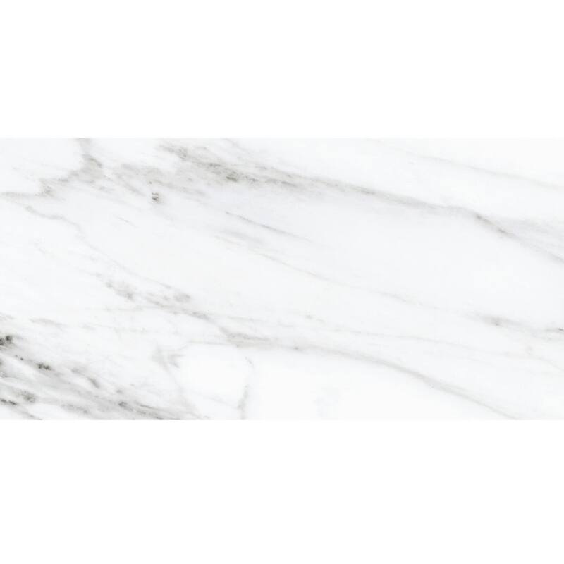 The Tile Life Belus 24x48 White Polished Porcelain Floor & Wall Tile