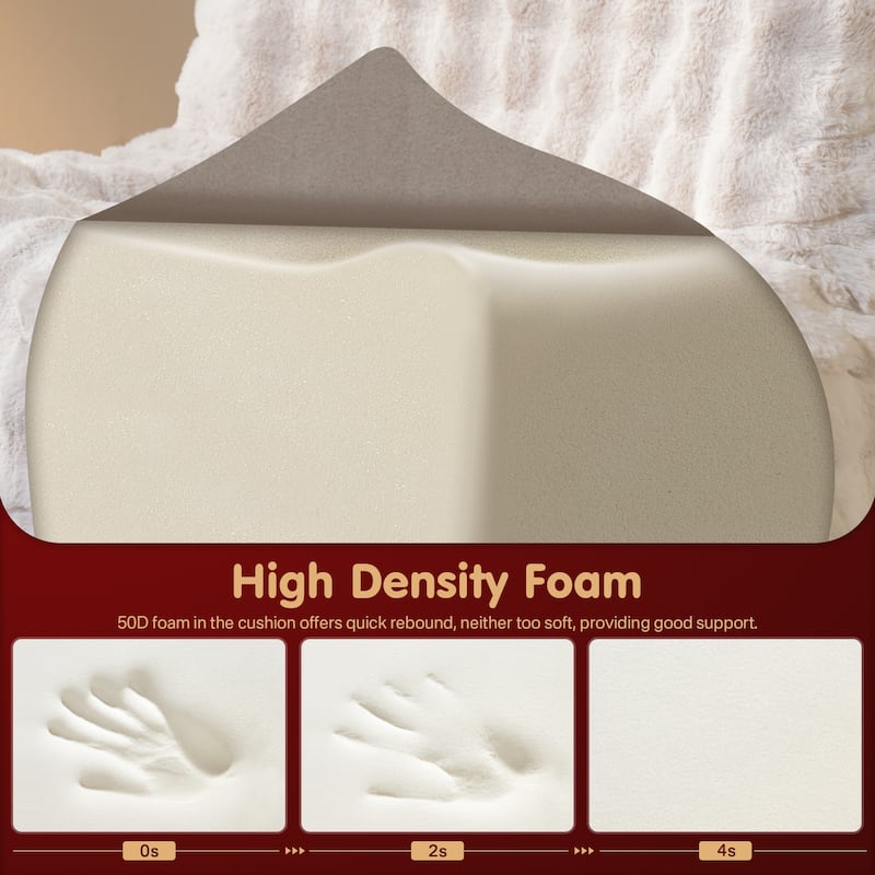 OVIOS Cloud-Like Plush Bean Bag Chair (Reinforced Pile Edition)