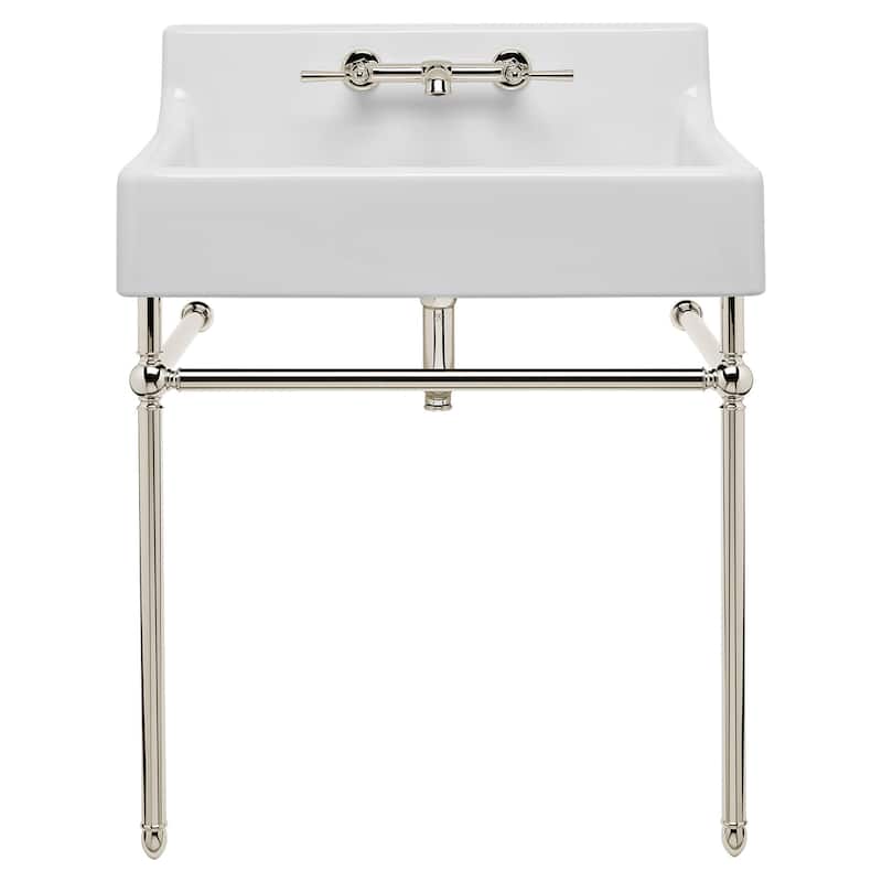 DXV Oak Hill Lavatory Console Stand Only - Less Sink - Platinum Nickel