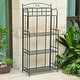 preview thumbnail 2 of 5, Santa Fe 4-Tier Bakers Rack verti gris