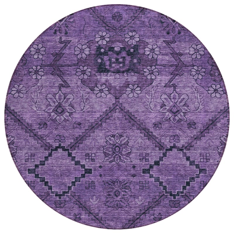 Machine Washable Indoor/ Outdoor Chantille Boho Global Rug