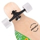 preview thumbnail 12 of 10, 42 in. Green Longboard Skateboard Drop Through Deck Complete Maple Cruiser Freestyle, Camber Concave