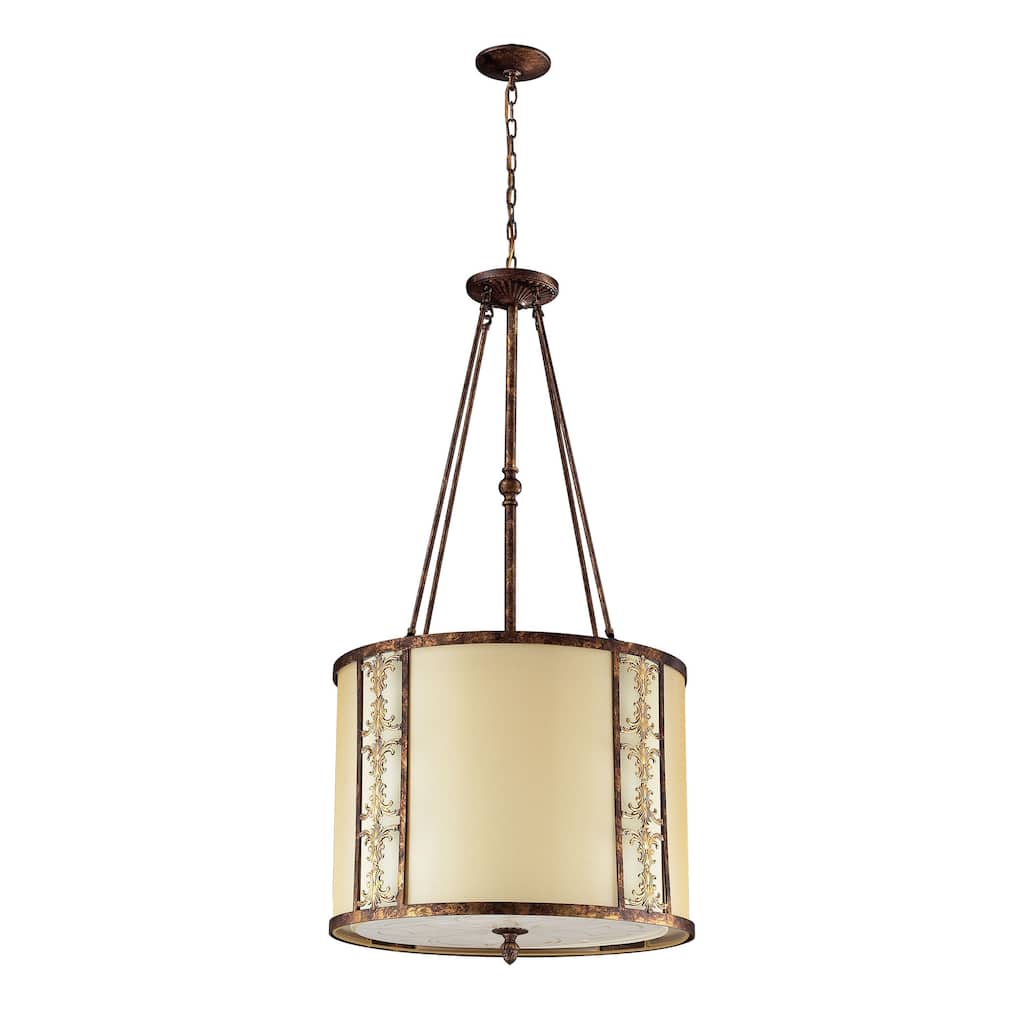Frederick 23-inch Wide 8-Light Pendant in Spanish Bronze - 23in W x 23in D x 46in H
