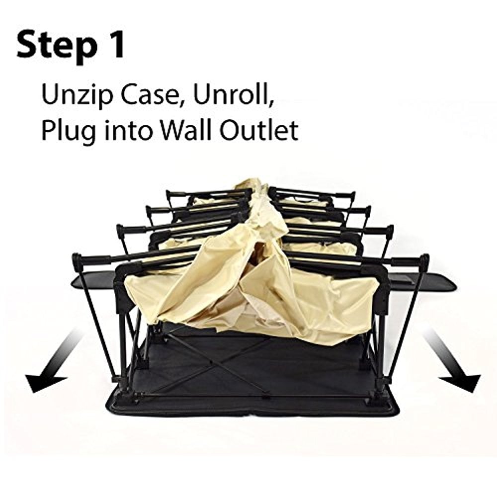 Ivation EZ Bed Twin Inflatable Mattress With Frame Rolling