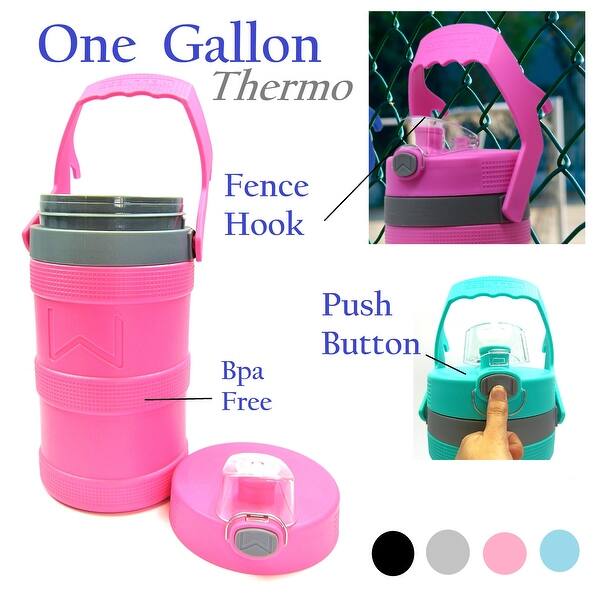 Shop Insulated Double Wall Water Bottle W Handle Thermo Bpa Free 128oz 1 Gal All On Sale Overstock 28221080