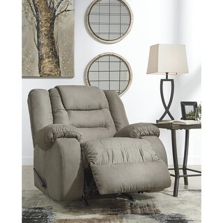 McCade Contemporary Rocker Recliner, Cobblestone